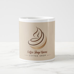 Modern professionell för minimal kaffeförsäljning jumbo mugg