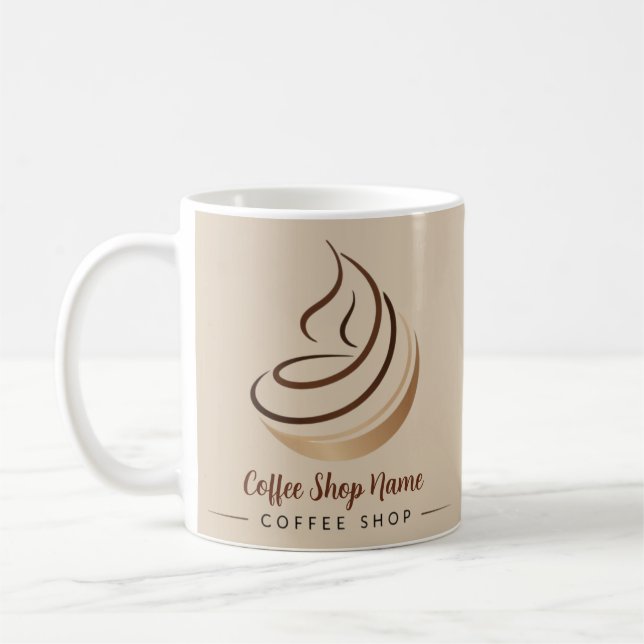 Modern professionell för minimal kaffeförsäljning kaffemugg (Vänster)