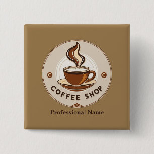 Modern professionell för minimal kaffeförsäljning knapp