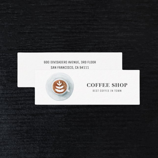 Modern Professionell för minimal kaffeförsäljning Mini Visitkort (Skapare uppladdad)