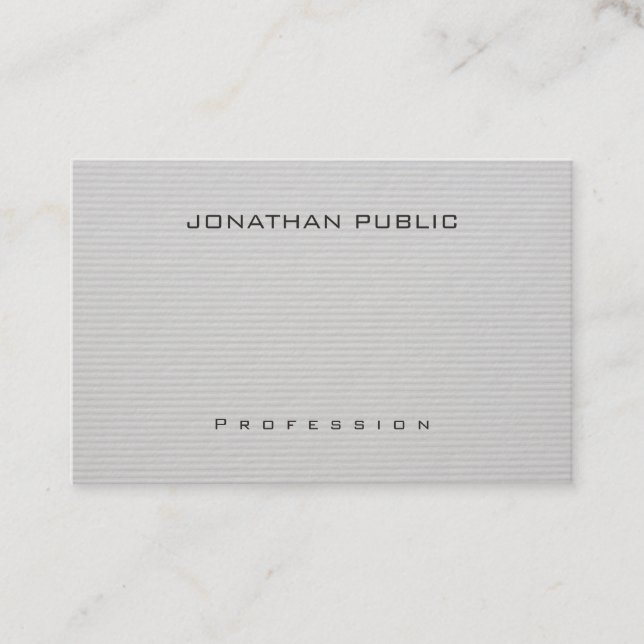 Modern Professionell för minimalistisk Elegant Visitkort (Framsida)