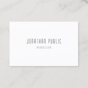 Modern Professionell för minimalistisk Elegant Visitkort