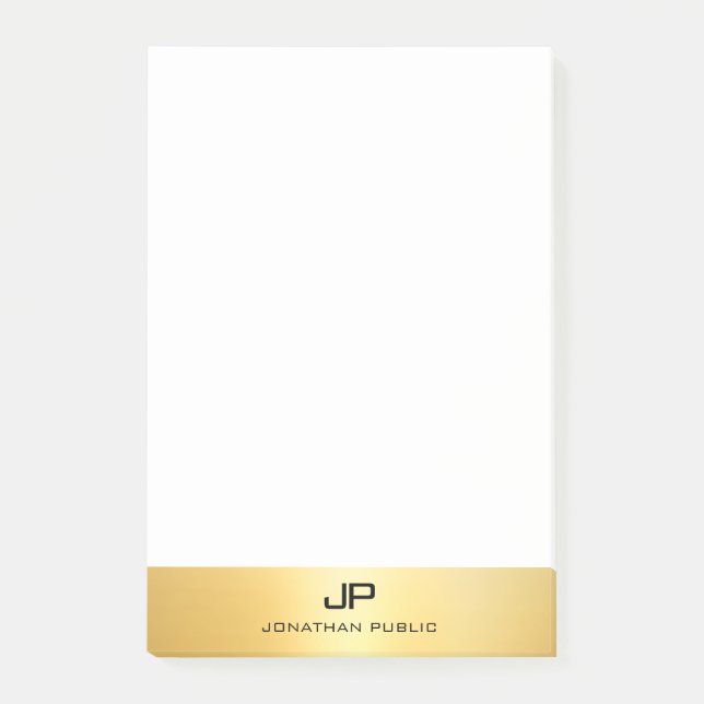 Modern Professionell för modern Elegant för guld-s Post-it Block (Framsida)