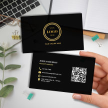 Modern Professionell för QR-kod för elegant, svart