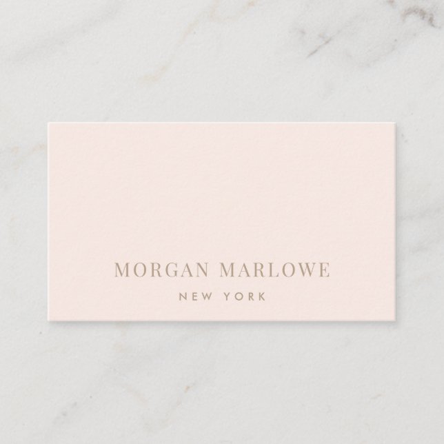 Modern Professionell för  Rosa med minimal Elegant Visitkort (Framsida)