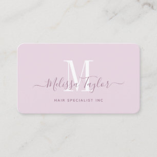Modern Professionell Girly Rosa Photo Visitkort