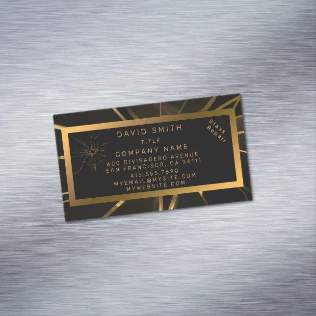 Modern Professionell - glasreparation Magnetiska Visitkort (In Situ)