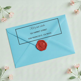 Modern Professionell Gränsreturadressstämpel Självfärgande Stämpel