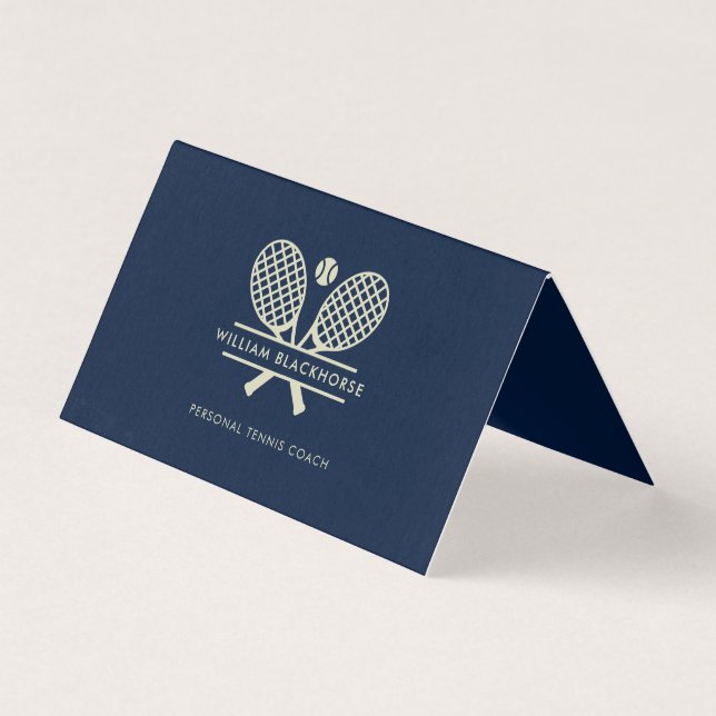 Modern professionell gräsmattetennis-tränare kort (Framsida)