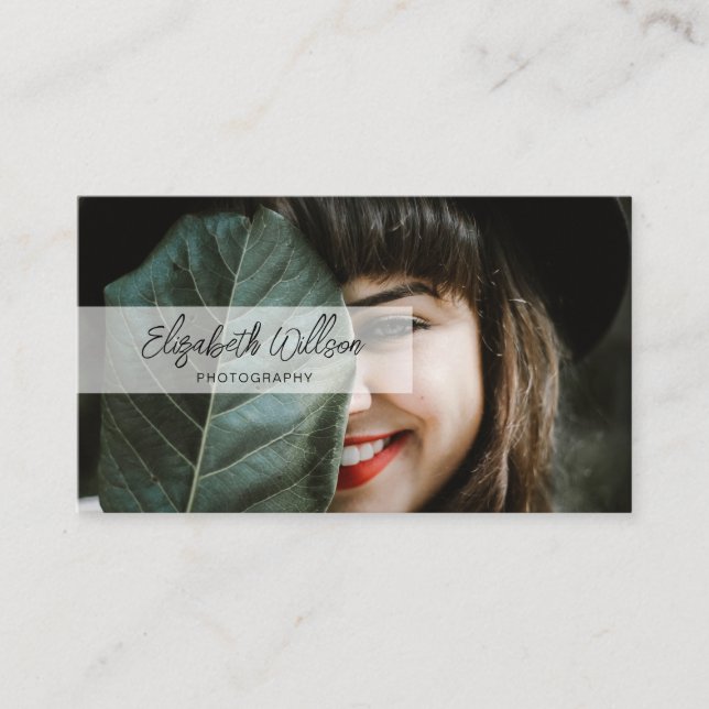 Modern Professionell Handskriven skriptövertäcknin Visitkort (Framsida)