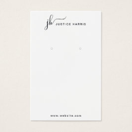 Modern Professionell i snyggt Script Monogram Visitkort