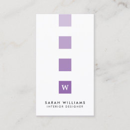 Modern Professionell Insida Designer Monogram Visitkort
