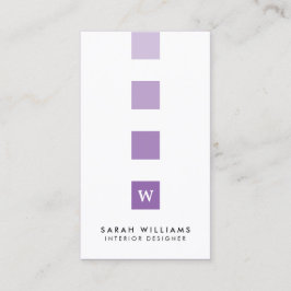 Modern Professionell Insida Designer Monogram Visitkort