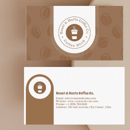 Modern Professionell-kaffe Visitkort