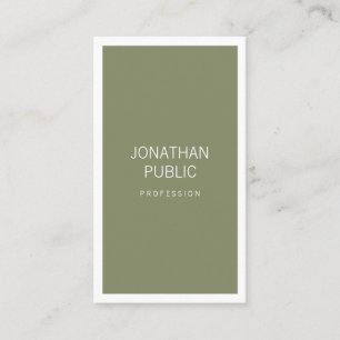 Modern Professionell Kreativ Design Clean Plain Visitkort