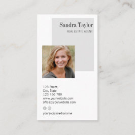 Modern Professionell - lägg till Logotypen Real Go Visitkort