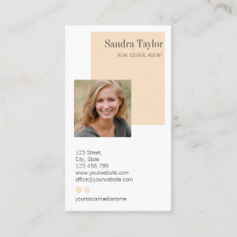 Modern Professionell - lägg till Logotypen Real Go Visitkort