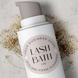 Modern Professionell Lash Extension Skum Cleanser Runt Klistermärke