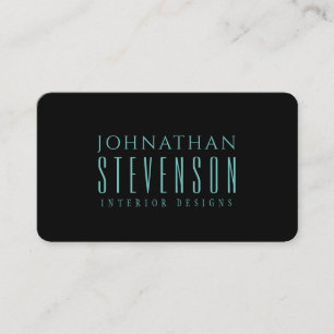 Modern Professionell Light Teal Blue Visitkort