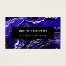 Modern Professionell Lila Black Geode QR-kod