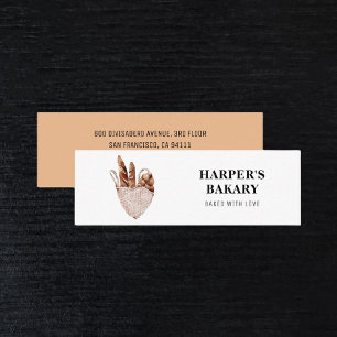 Modern Professionell Logotyp för färsk bageri Mini Visitkort