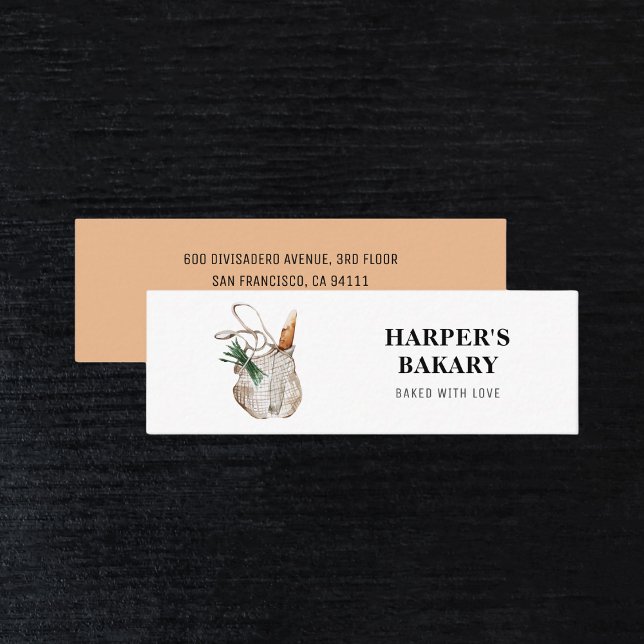 Modern Professionell Logotyp för färsk bageri Mini Visitkort (Skapare uppladdad)