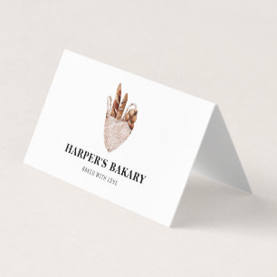 Modern Professionell Logotyp för färsk bageri Visitkort