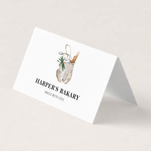 Modern Professionell Logotyp för färsk bageri Visitkort