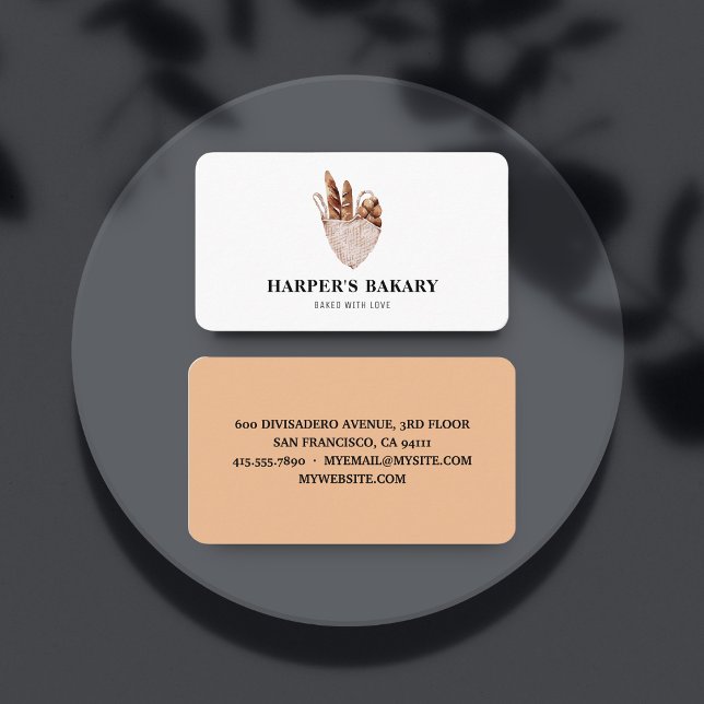 Modern Professionell Logotyp för färsk bageri Visitkort (Skapare uppladdad)