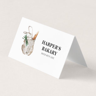 Modern Professionell Logotyp för färsk bageri Visitkort