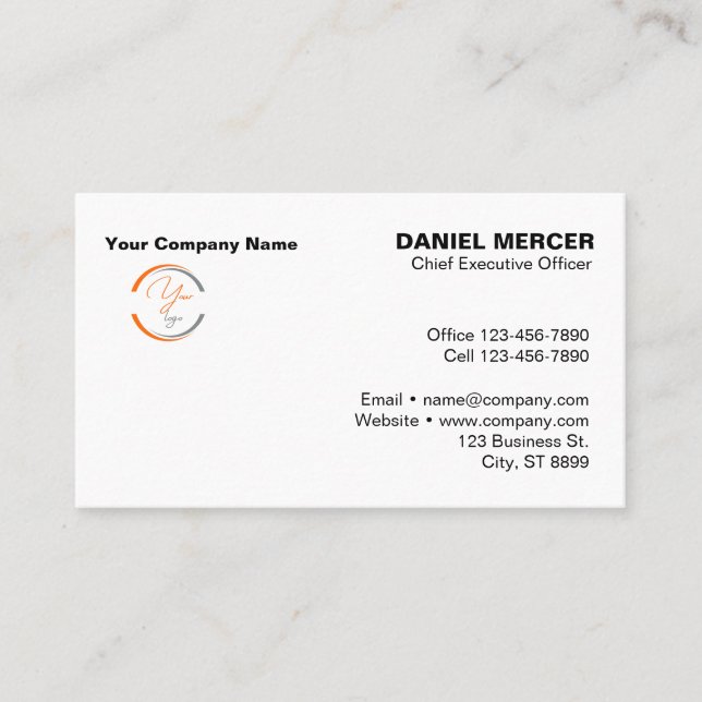 Modern Professionell Logotypdesign Visitkort (Framsida)