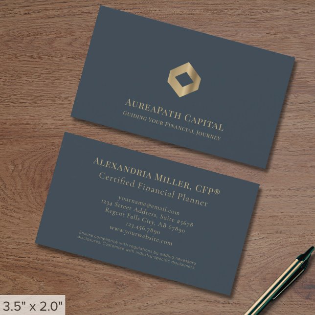Modern Professionell Luxury-Logotyp Visitkort (Skapare uppladdad)