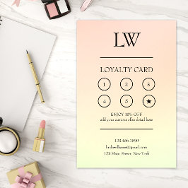 Modern Professionell Makeup Artist Reward Lojalitetskort
