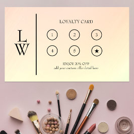 Modern Professionell Makeup Artist Reward Lojalitetskort