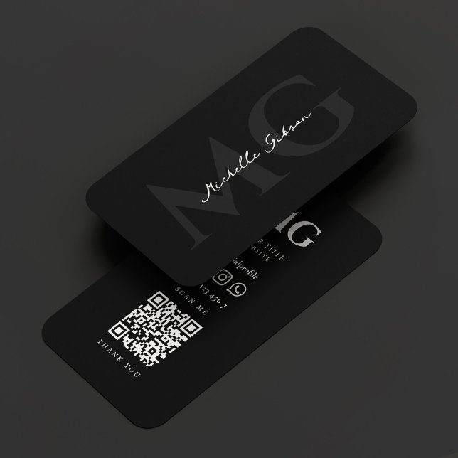 Modern Professionell Marknadsföring Black Visitkort (Modern Realtor Mortgage Marketing Black Grey Business Card
)
