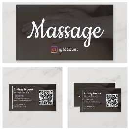 Modern Professionell Massage Terapi Visitkort