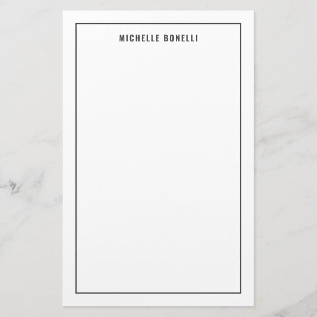 Modern Professionell med enkel minimalism Brevpapper (Framsida)