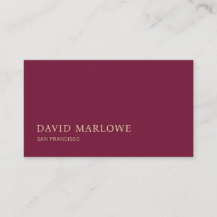 Modern Professionell Merlot Burgundy Visitkort