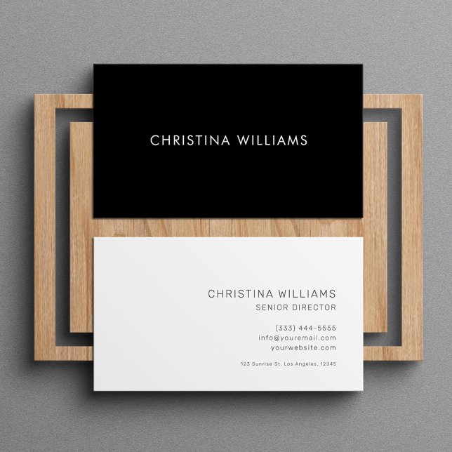 Modern Professionell - minimal enkel Elegant Visitkort (Modern Professional Minimalist Simple Elegant Business Card)