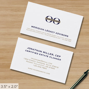 Modern Professionell Minimalist Company Logotyp Visitkort