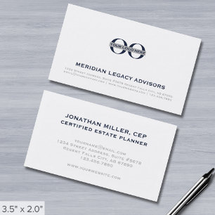 Modern Professionell Minimalist Company Logotyp Visitkort