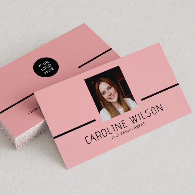 Modern professionell minimalistisk chic logotyp fo visitkort (Skapare uppladdad)