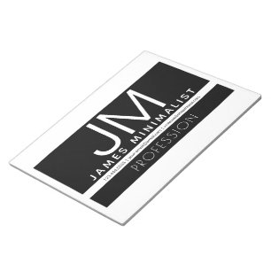 Modern professionell minimalistisk design Svart Anteckningsblock