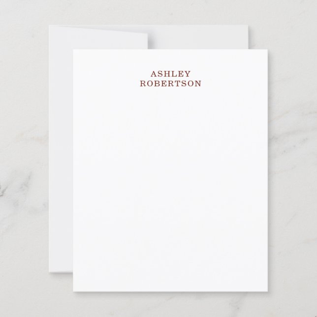 Modern professionell minimalistisk enkel egen namn (Framsida)