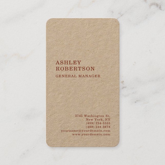 Modern professionell minimalistisk enkel visitkort (Framsida)