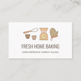 Modern Professionell - minimalistiskt bakverk Visitkort