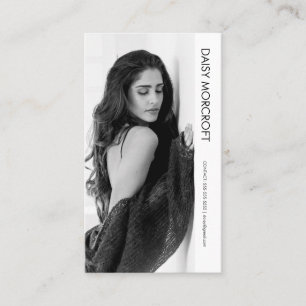 Modern Professionell Modell Actor Photo Comp Card Visitkort