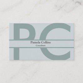 Modern Professionell Monogram för enkel Elegant Visitkort