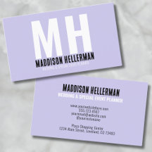 Modern Professionell Monogram-Lila