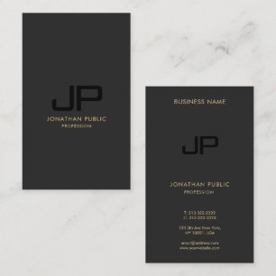 Modern Professionell Monogram-mall för Elegant Visitkort
